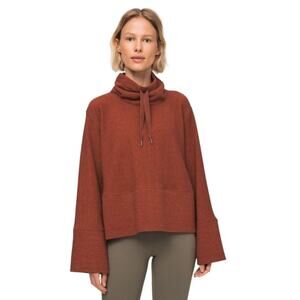 Lululemon Retreat Yourself Pullover High Neck Bell Sleeve Body Skimming Size M